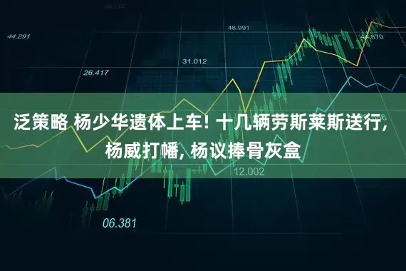 泛策略 杨少华遗体上车! 十几辆劳斯莱斯送行, 杨威打幡, 杨议捧骨灰盒